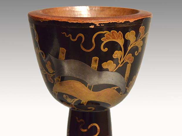 小鼓胴 桐梅鉢紋唐草蒔絵 江戸中期頃 | 古美術ささき