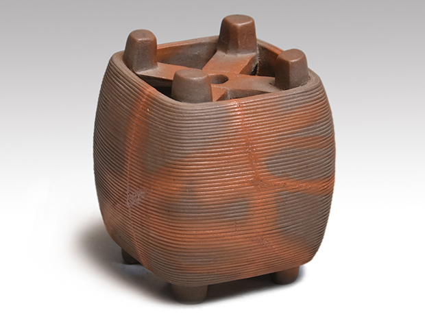 備前糸巻蓋置 金重陶陽(作) 共箱 | 古美術ささき