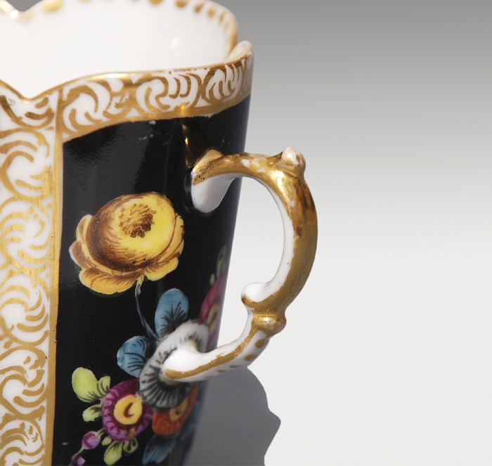 アンティーク ドレスデン ショコラカップ&ソーサー 1810年頃 | 古美術