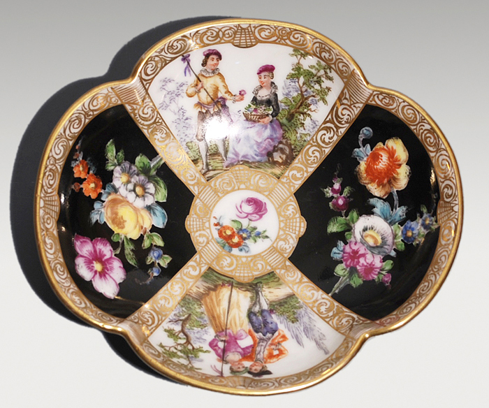 アンティーク ドレスデン ショコラカップ&ソーサー 1810年頃 | 古美術