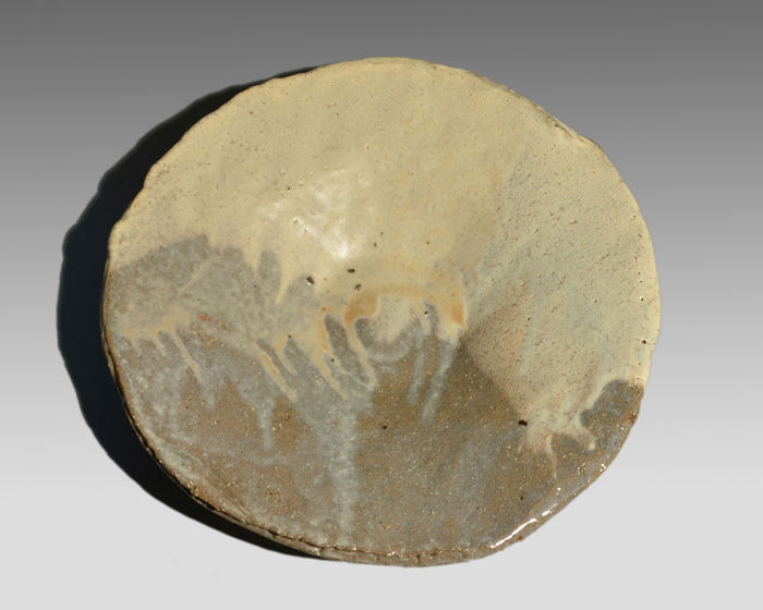 萩焼平鉢 十代 三輪休雪(作) | 古美術ささき