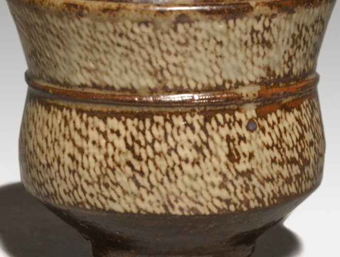 地釉象嵌縄文茶碗 島岡達三(作) 共箱 人間国宝 | 古美術ささき