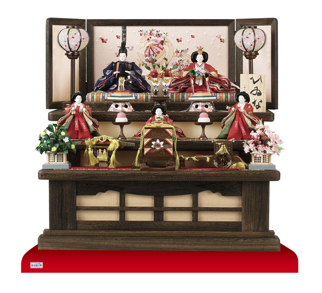 雛人形・飾り台・飾り段のサイズ ① 三段飾り