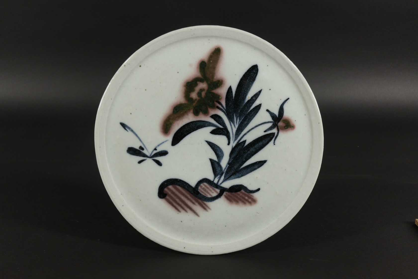 河井寛次郎 草花図皿 | 古裂會 (こぎれかい)