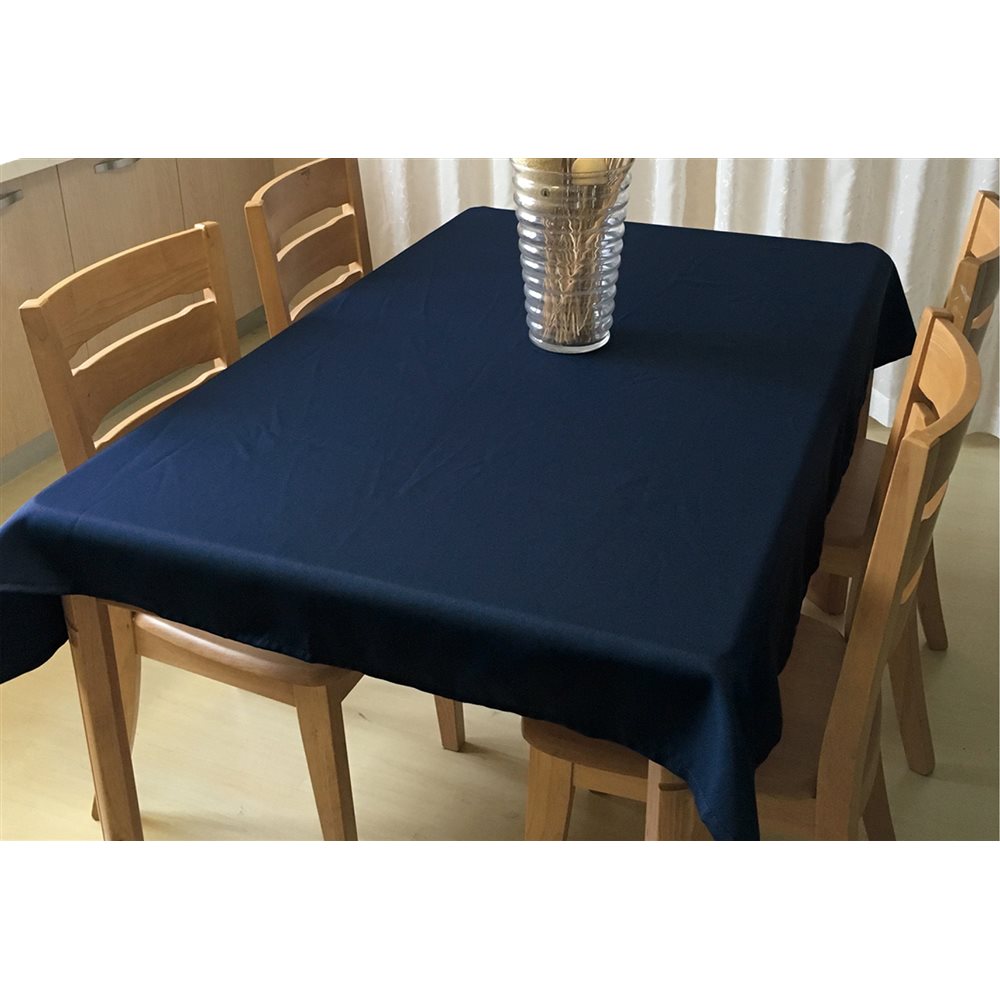 撥水テーブルクロス 約120×150cm ネイビー(ネイビー): 家具