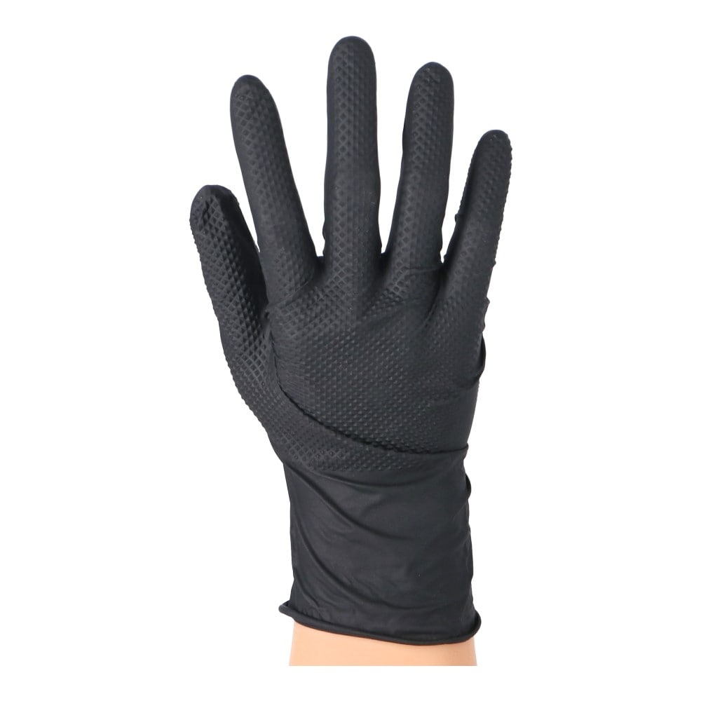 PROACT 極厚ニトリルディスポグローブ 50枚入り Mサイズ ブラック(M