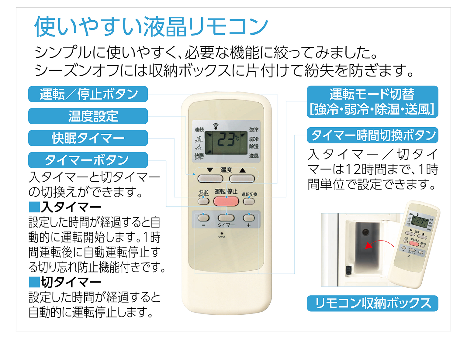 ルームエアコン（冷房除湿専用） KAW-1632/W｜窓用エアコン｜シーズン