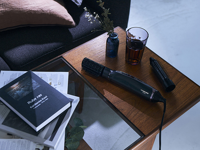 マイナスイオンカーリングドライヤー KDD-0054/K｜カーリング