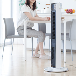 ホット＆クール ハイタワーファン KHF-1221/W｜ホット＆クール