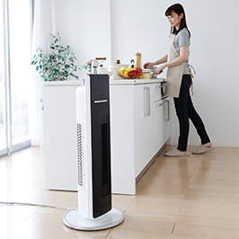 ホット＆クール プレミアムタワーファン KHF-1225/W・T｜ホット