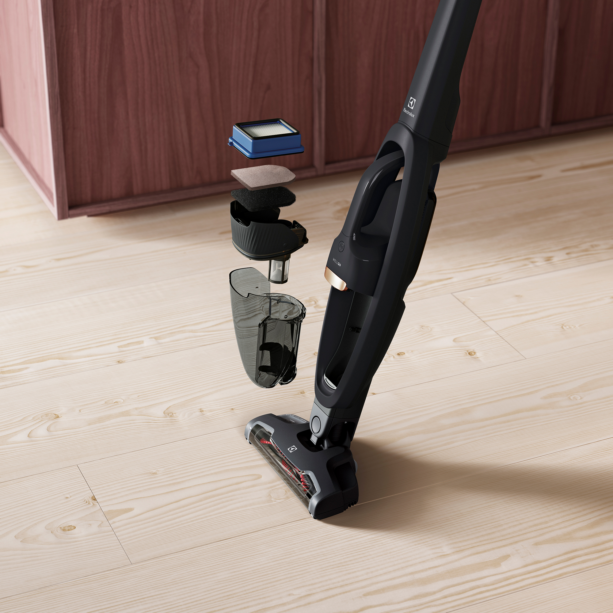 エレクトロラックス スティッククリーナー WELL Q6 サイクロン式