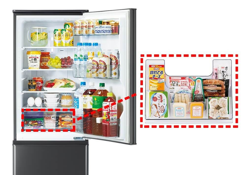 三菱 MITSUBISHI 冷蔵庫 2ドア 右開き 146L Pシリーズ MR-P15J-W