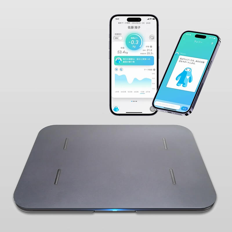 ISSIN スマートバスマット 体組成計モデル ［スマホ管理機能あり