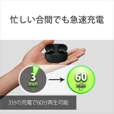 ソニー SONY 完全ワイヤレスイヤホン ブラック ワイヤレス(左右分離
