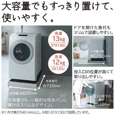 日立 HITACHI ドラム式洗濯乾燥機 (左開き) ビックドラム 洗濯12.0kg