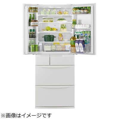 パナソニック Panasonic 冷蔵庫 ハーモニーホワイト NR-FVF454-W の