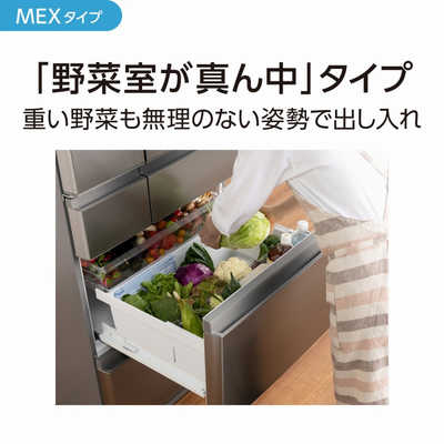 パナソニック Panasonic 冷蔵庫 6ドア MEXタイプ フレンチドア