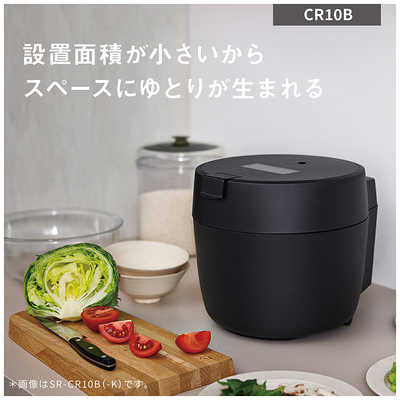 パナソニック Panasonic 炊飯器 5合 圧力IHジャー ブラック SR-CR10B-K