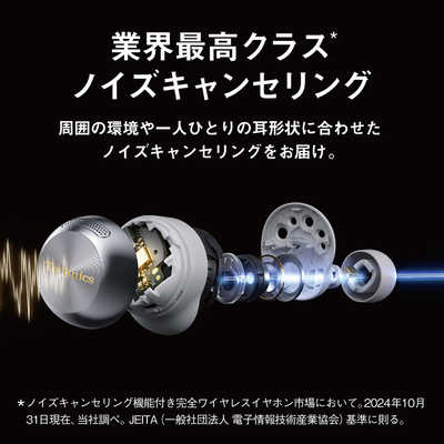 TECHNICS 完全ワイヤレスイヤホン ブラック [ ワイヤレス (左右分離