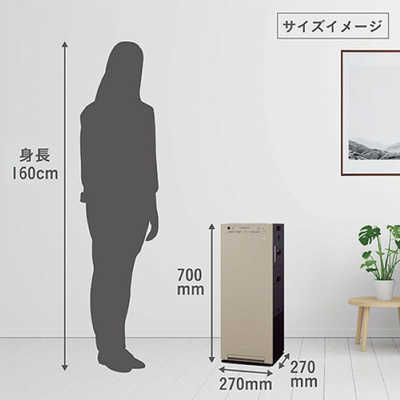 ダイキン DAIKIN 加湿空気清浄機 ストリーマ空気清浄:25畳まで 加湿