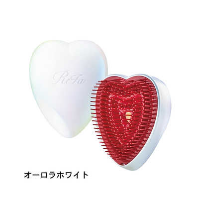 MTG リファ ハートブラシ オーロラホワイト ヘアブラシ MTG ReFa HEART