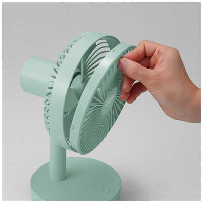 ラドンナ 卓上扇風機 自動首振り機能あり Toffy 充電式 GREGE FN17-GE