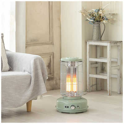 アラジン グラファイトフレームヒーター 800W 首振り機能 グリーン AEH