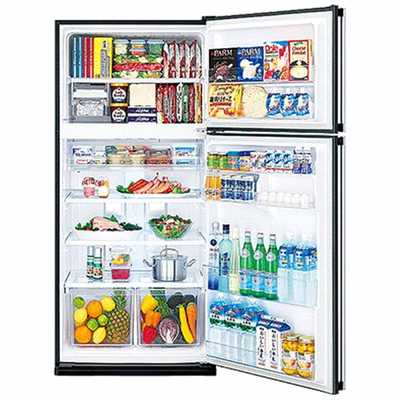 シャープ SHARP 冷蔵庫 2ドア 右開き 545L SJ-55W-B ブラック の通販