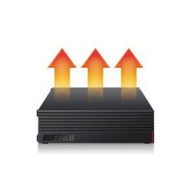BUFFALO 外付けHDD テレビ・レコーダー録画用 ブラック [据え置き型