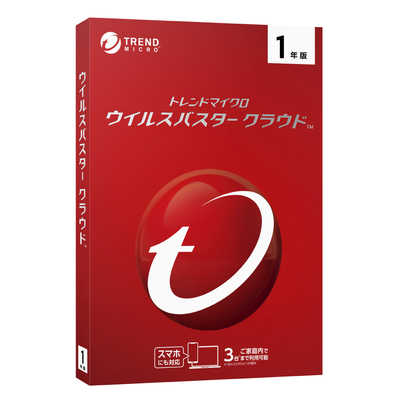 トレンドマイクロ ウイルスバスター クラウド 1年版 PKG