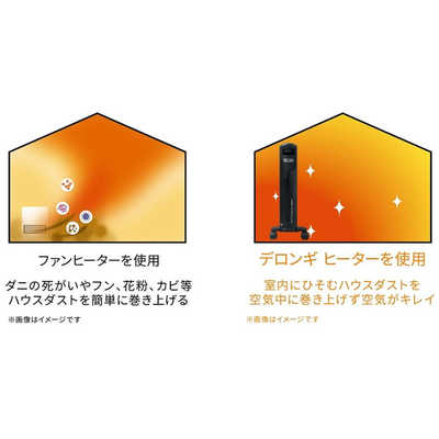 デロンギ オイルヒーター ホワイト×ブラック [最大10畳/1200w] HJ0812