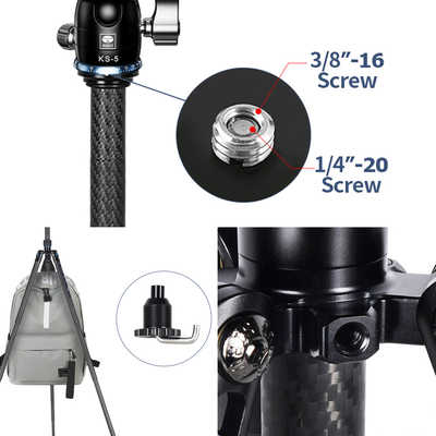 SIRUI 超軽量カーボンファイバー製ポータブル三脚セット(ボール雲台：B