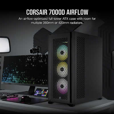 コルセア CORSAIR PCケース 7000D AIRFLOW ブラック CC-9011218-WW の