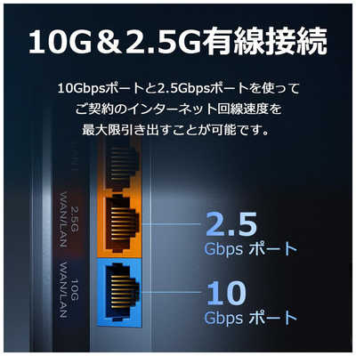 TPLINK Wi-Fiルーター 5764+1376Mbps [Wi-Fi 7(be) /IPv6対応] Archer