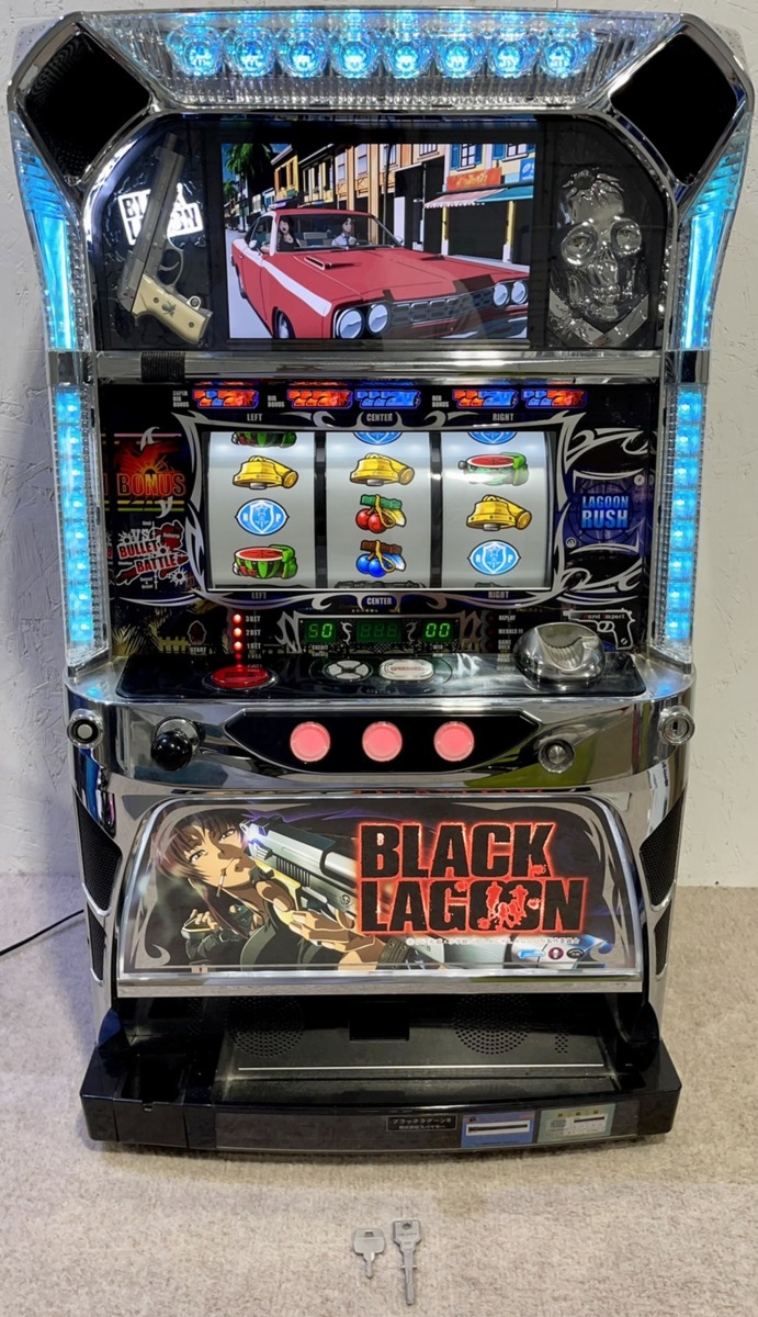 初代BLACK LAGOON 不要機付き スロット実機 BLACK LAGOON 初代 実機