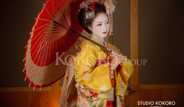 桜と共に舞妓体験 | スタジオ心 嵐山