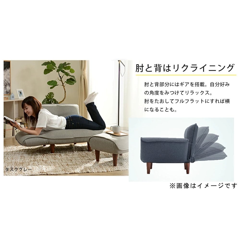 ÖNNESTAD オッネスタード 1人掛けソファ グレー/レッド 楽天市場