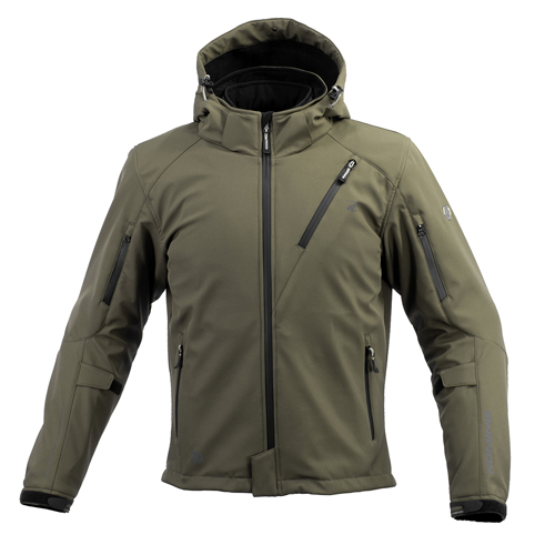 KOMINE 3シーズンジャケット XL カーキ バイクジャケット|コミネ（komine）