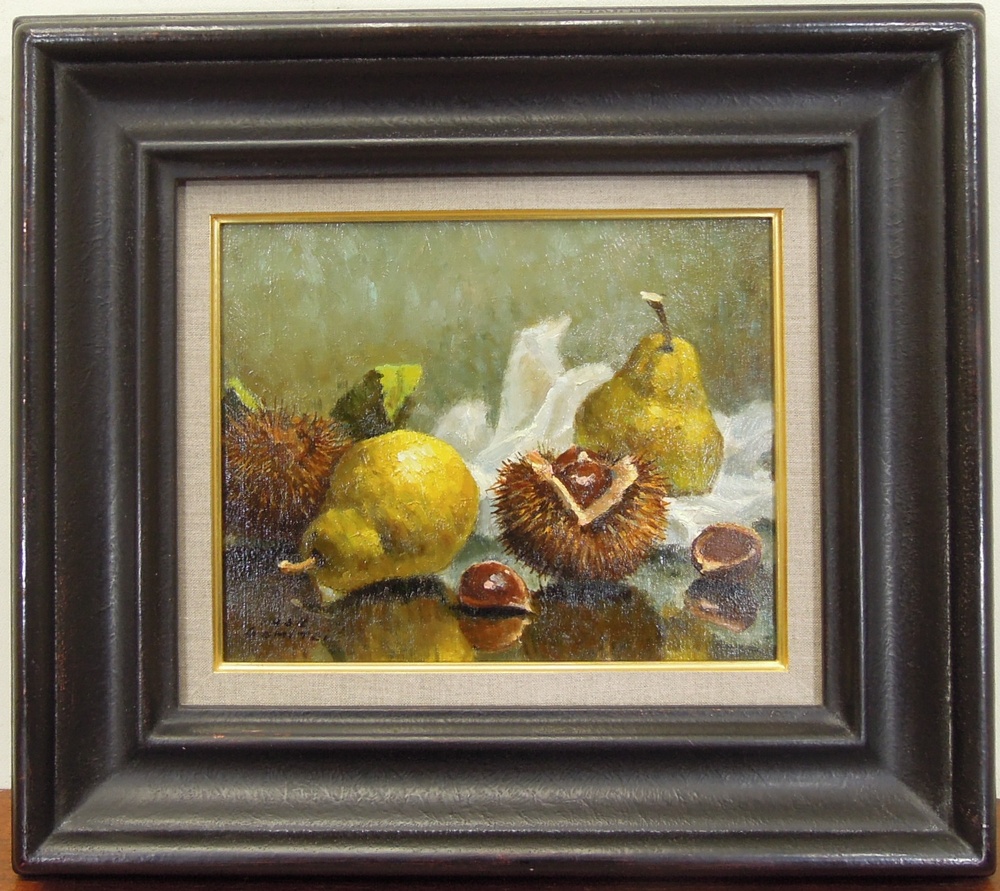 五味悌四郎 『秋果』 [古美術こもれび] 骨董,掛軸,絵画の買取と販売,名古屋