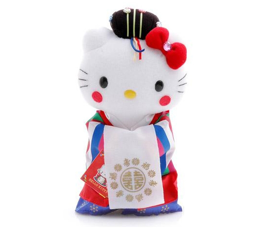 韓国限定 ハローキティ 韓服ぬいぐるみ人形（新婦） 韓国情報広場