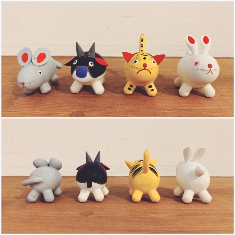 木彫十二支 鳥取県岩井温泉 おぐらや 小椋幸治作 ｜ 民芸・郷土玩具