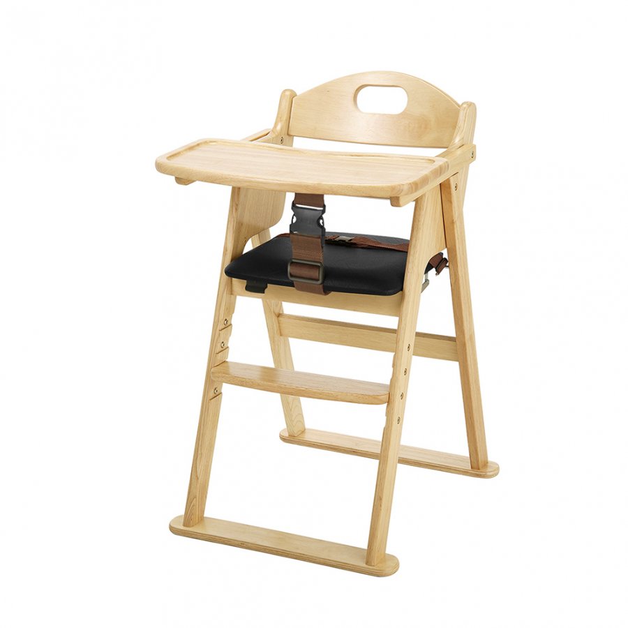 木製ワイドハイチェア ステップ切り替え（ナチュラル）」について