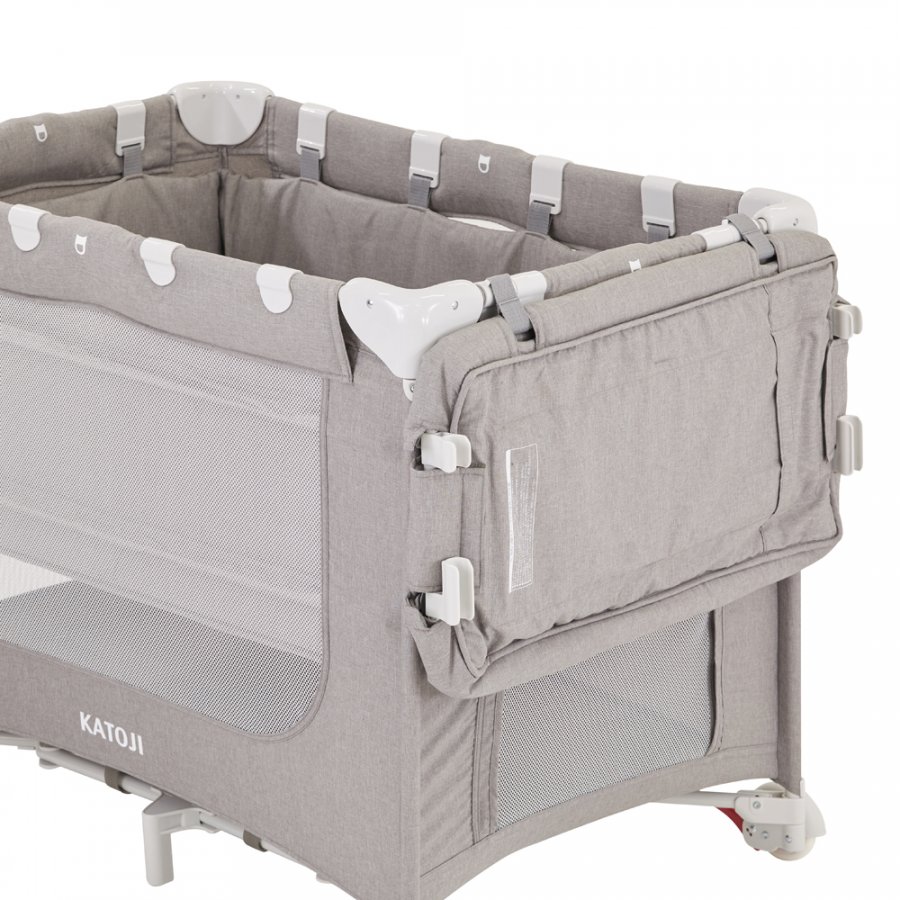 ポータブルベビーベッド おむつ替えテーブル付（グレー）」について