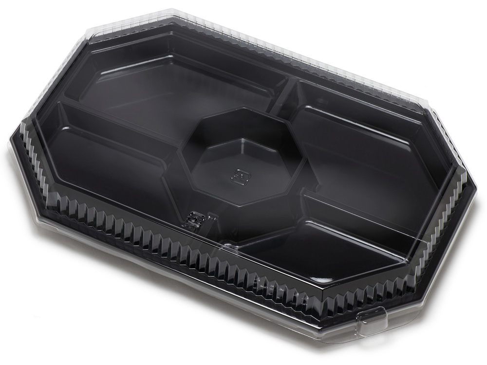 P製オードブル容器 HSPD 36-5BK 黒本体 | オードブル容器 | ネット