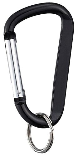 ヒカリ カラビナ 黒 60mm 本体：約H61xW33mm 19Φの2重