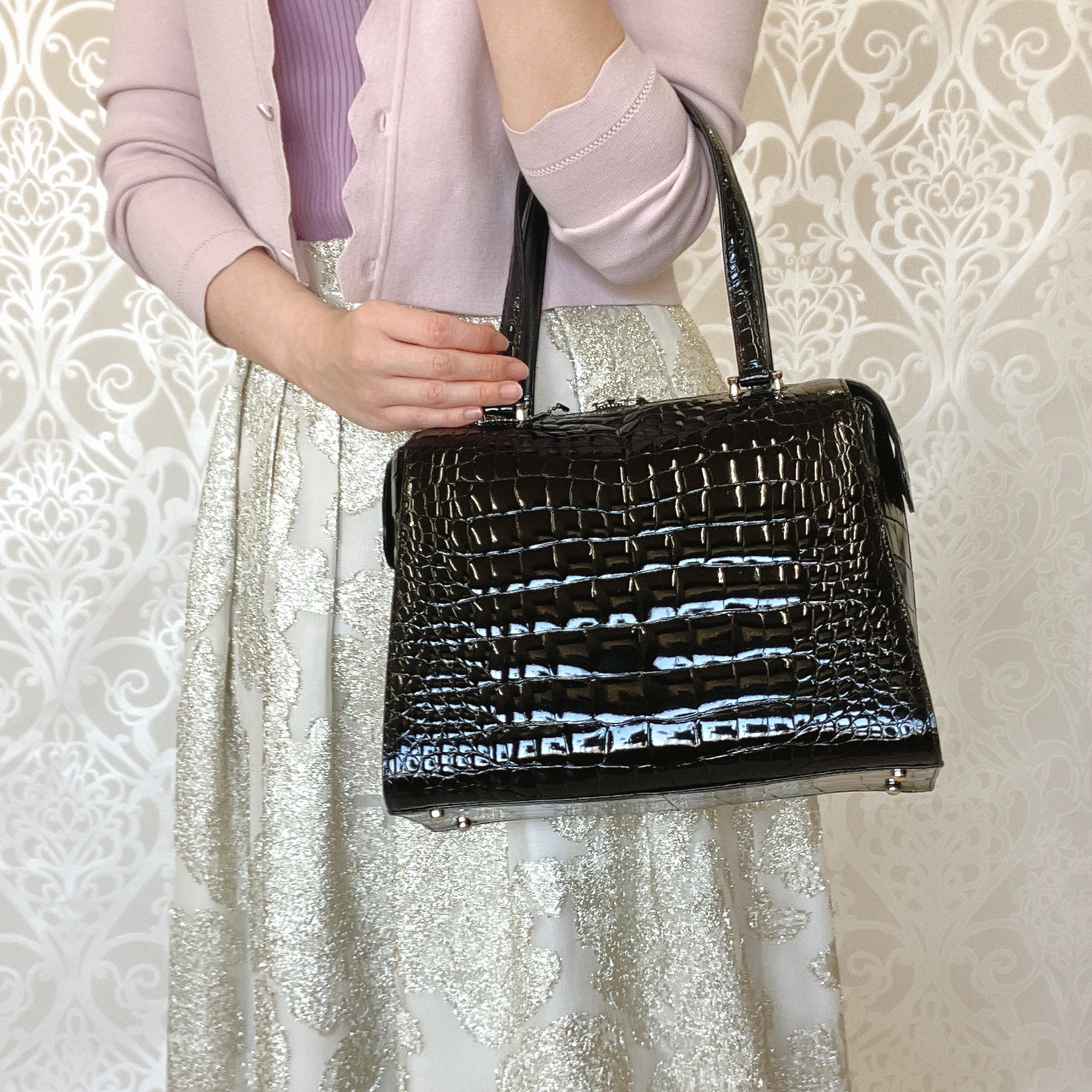 カワノバッグ / 【日本製】 センター取り クロコダイル 本革