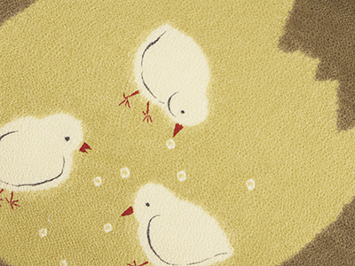 ひよこの模様二部式名古屋帯(K21_3076hu)紹介