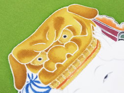 童子と玩具の柄友禅名古屋帯(g22'110sY) 帯紹介