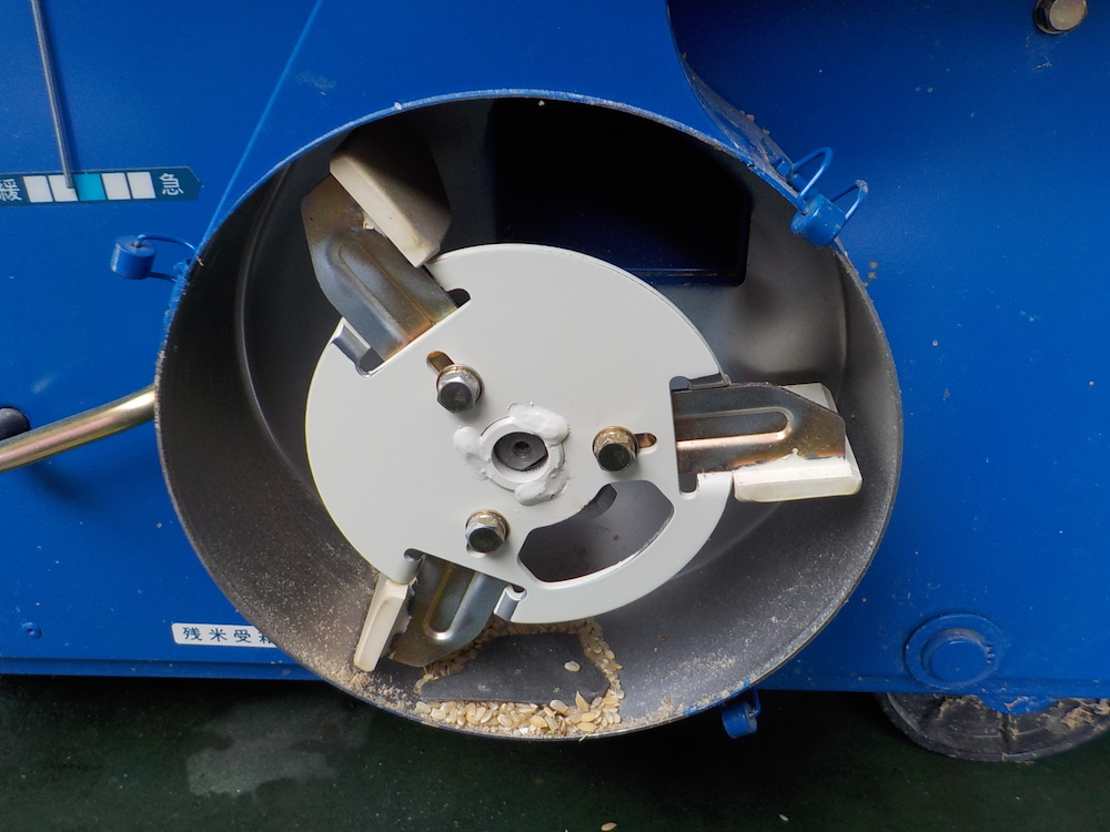 サタケ 籾摺機 NPS450-DXAM2 3.44kW ロール式4インチ 三相200V オート