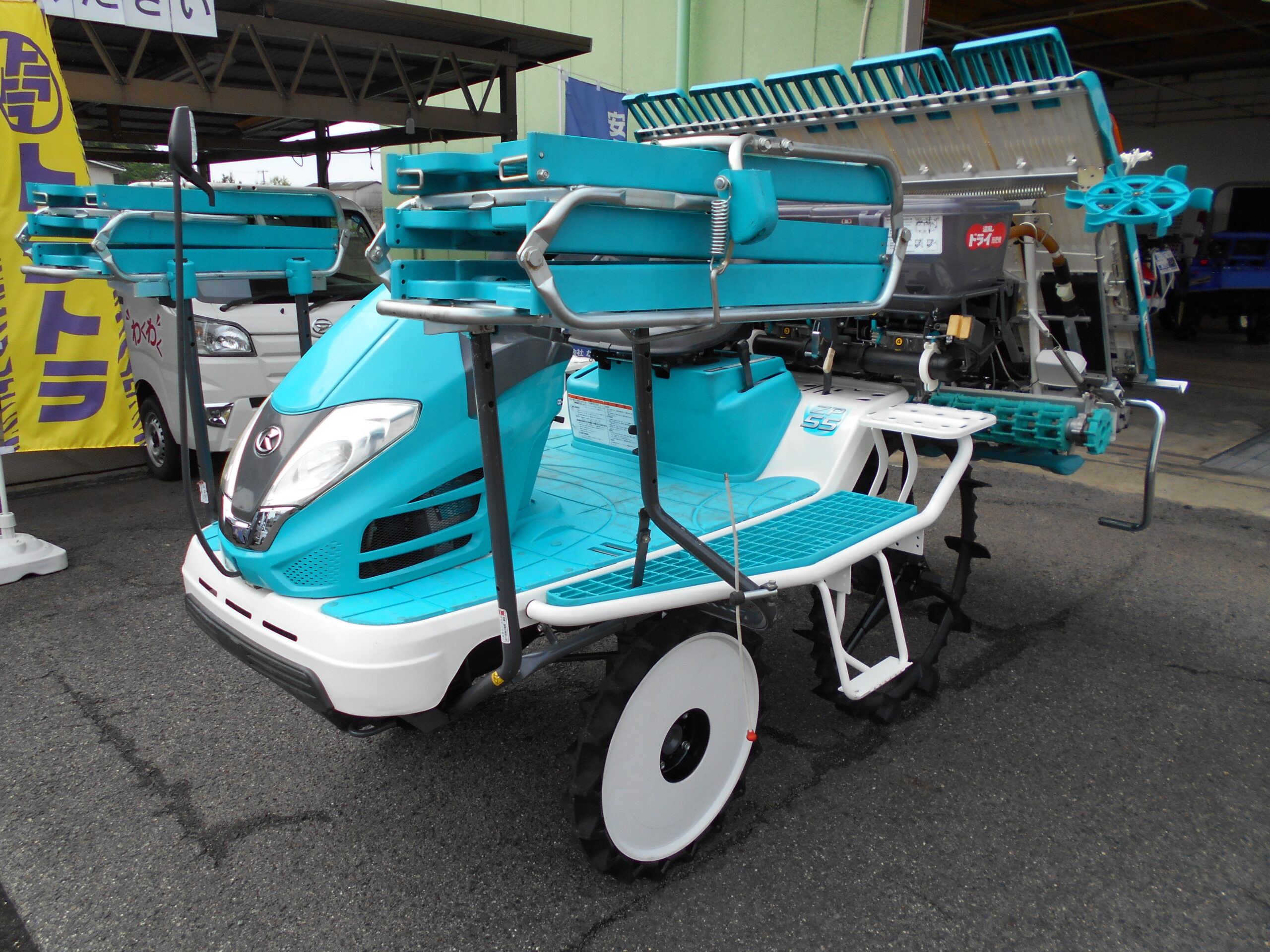 クボタ 田植機 ZP55-F 17ps 使用時間229h 5条植 ロータリ パワステ